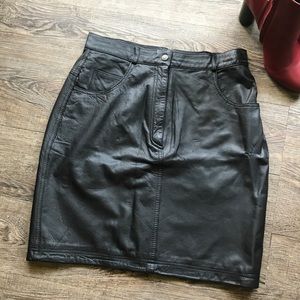 Express Leather Women Skirt Size 11